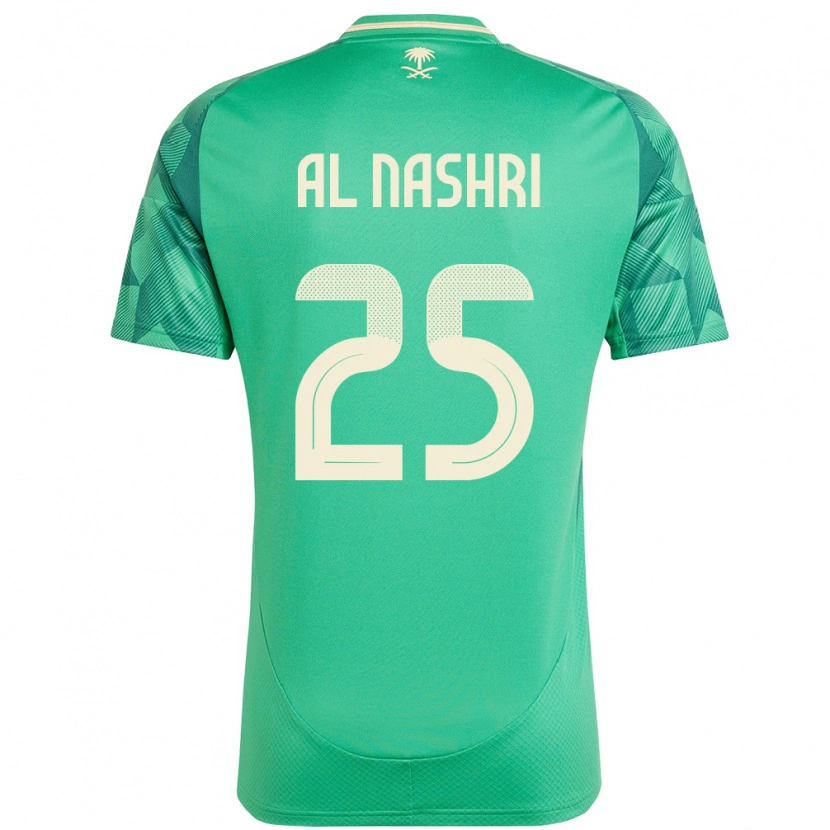 Danxen Damen Saudi-Arabien Awad Al Nashri #25 Grün Heimtrikot Trikot 24-26 T-Shirt