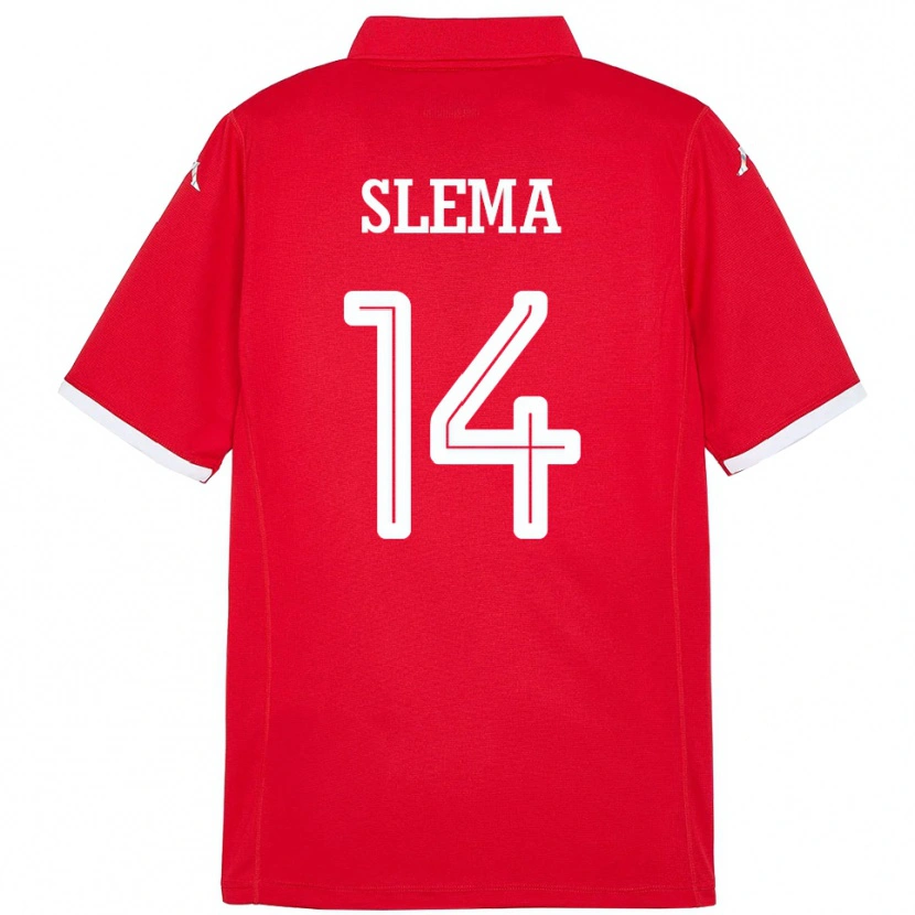 Danxen Damen Tunesien Mazen Slema #14 Rot Heimtrikot Trikot 24-26 T-Shirt