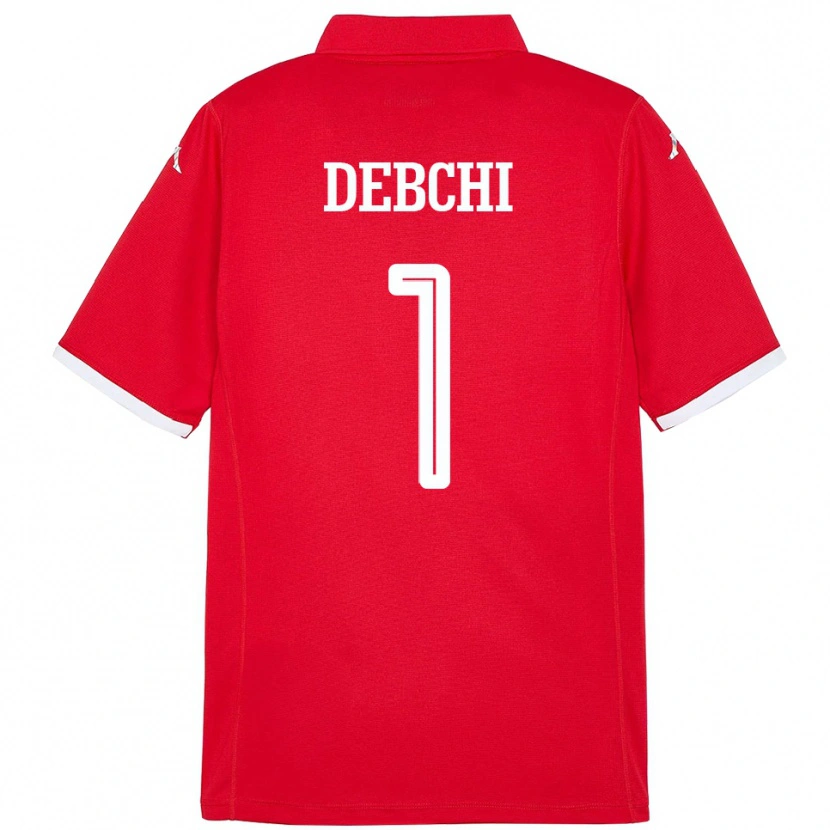 Danxen Damen Tunesien Mohamed Sedki Debchi #1 Rot Heimtrikot Trikot 24-26 T-Shirt