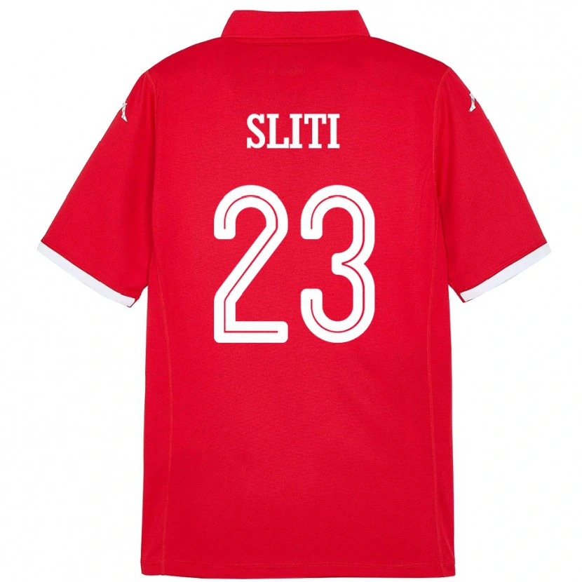 Danxen Damen Tunesien Naim Sliti #23 Rot Heimtrikot Trikot 24-26 T-Shirt