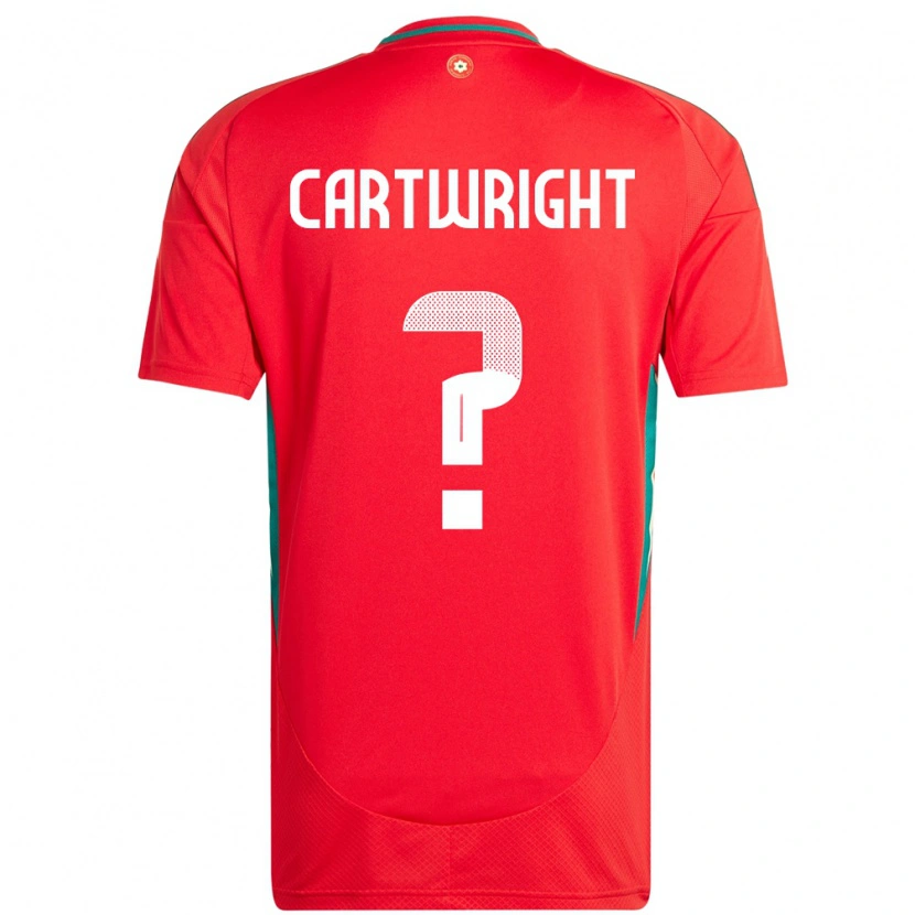 Danxen Damen Wales Logan Cartwright #0 Rot Heimtrikot Trikot 24-26 T-Shirt
