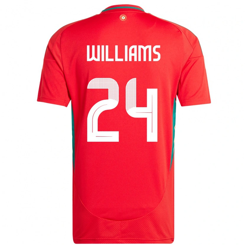 Danxen Damen Wales Alex Williams #24 Rot Heimtrikot Trikot 24-26 T-Shirt