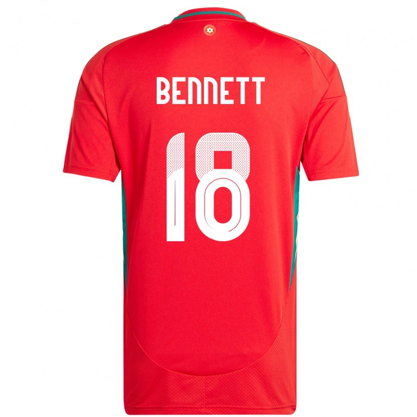 Danxen Damen Wales Murphy Bennett #18 Rot Heimtrikot Trikot 24-26 T-Shirt