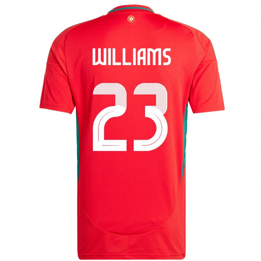 Danxen Damen Wales Chloe Williams #23 Rot Heimtrikot Trikot 24-26 T-Shirt