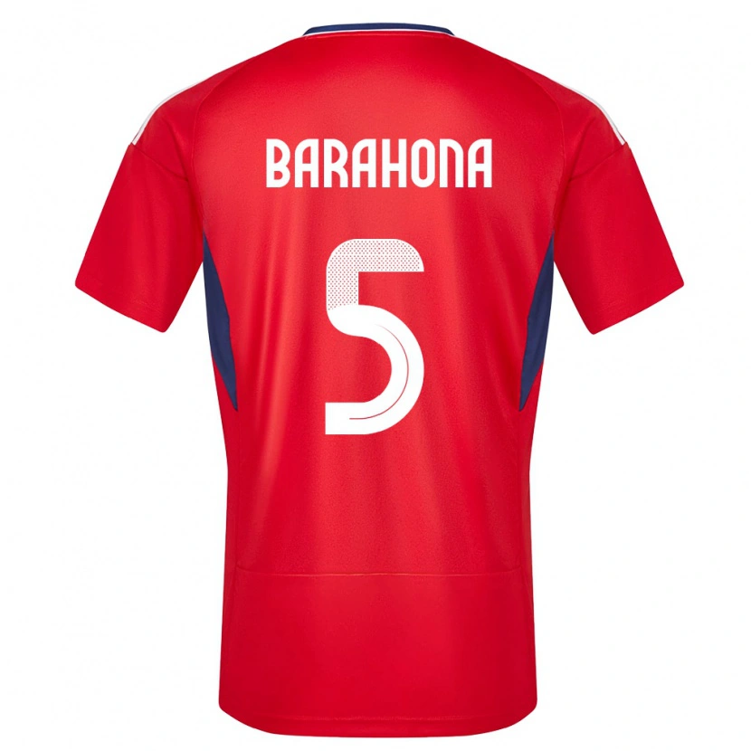 Danxen Damen Costa Rica Alberth Barahona #5 Rot Heimtrikot Trikot 24-26 T-Shirt