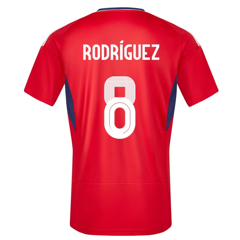 Danxen Damen Costa Rica Bryson Rodríguez #8 Rot Heimtrikot Trikot 24-26 T-Shirt