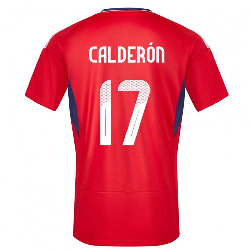 Danxen Damen Costa Rica Brayan Calderón #17 Rot Heimtrikot Trikot 24-26 T-Shirt