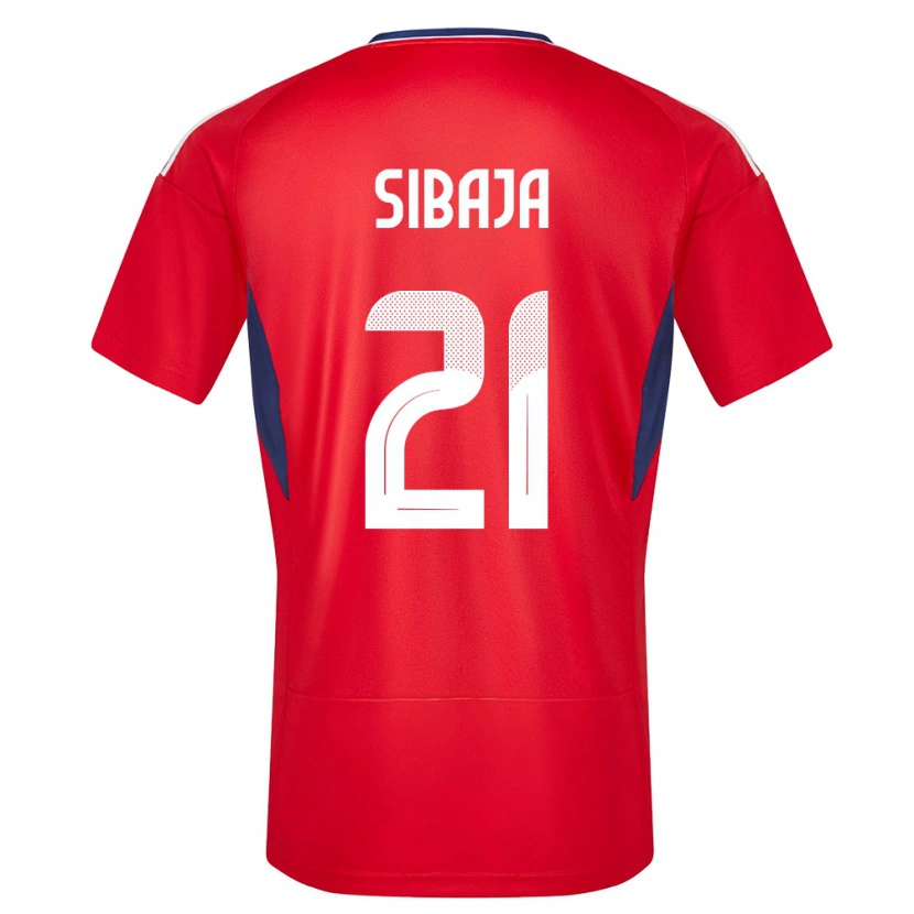 Danxen Damen Costa Rica Gabriel Sibaja #21 Rot Heimtrikot Trikot 24-26 T-Shirt