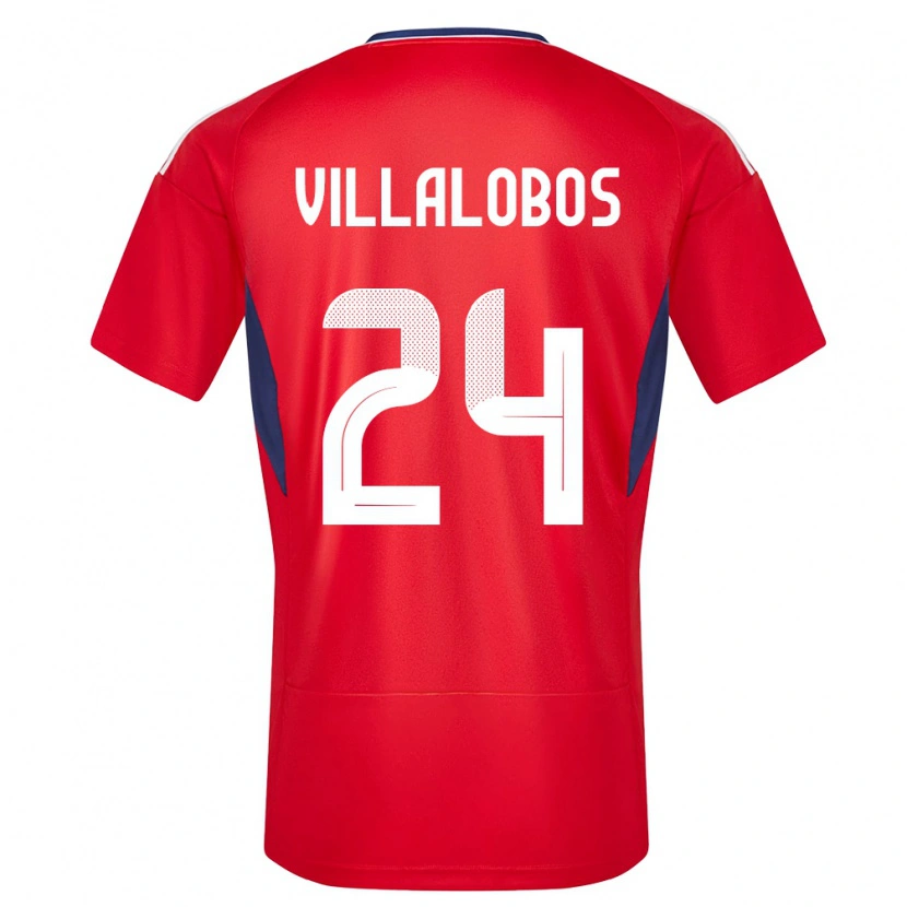 Danxen Damen Costa Rica Anthuan Villalobos #24 Rot Heimtrikot Trikot 24-26 T-Shirt