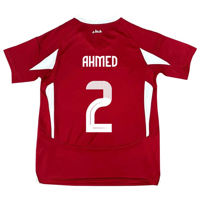 Danxen Damen Katar Hazem Ahmed #2 Rot Heimtrikot Trikot 24-26 T-Shirt