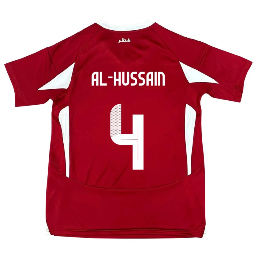 Danxen Damen Katar Al-Hashmi Al-Hussain #4 Rot Heimtrikot Trikot 24-26 T-Shirt