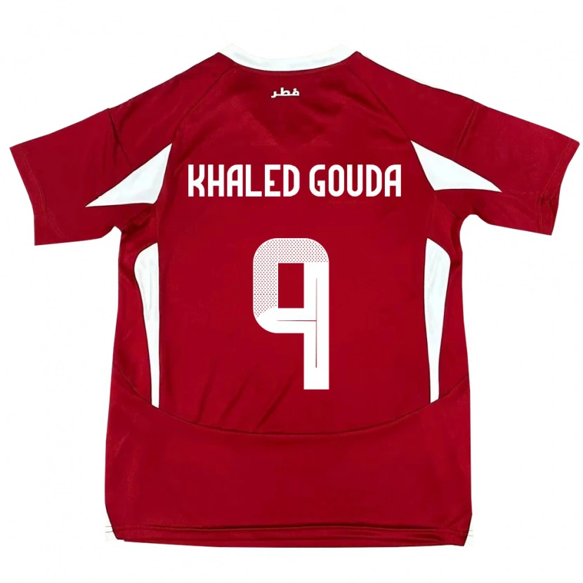 Danxen Damen Katar Mohamed Khaled Gouda #9 Rot Heimtrikot Trikot 24-26 T-Shirt