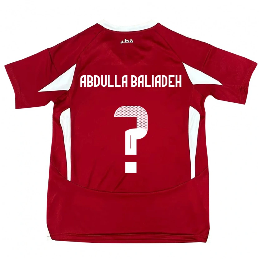 Danxen Damen Katar Yousef Abdulla Baliadeh #0 Rot Heimtrikot Trikot 24-26 T-Shirt