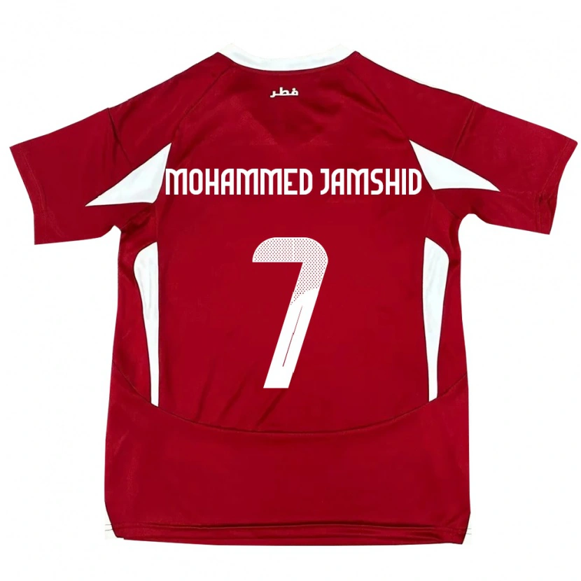 Danxen Damen Katar Tahsin Mohammed Jamshid #7 Rot Heimtrikot Trikot 24-26 T-Shirt