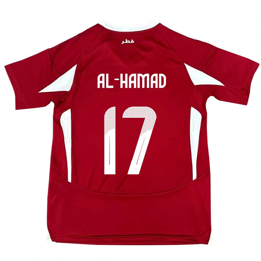 Danxen Damen Katar Jassem Al-Hamad #17 Rot Heimtrikot Trikot 24-26 T-Shirt