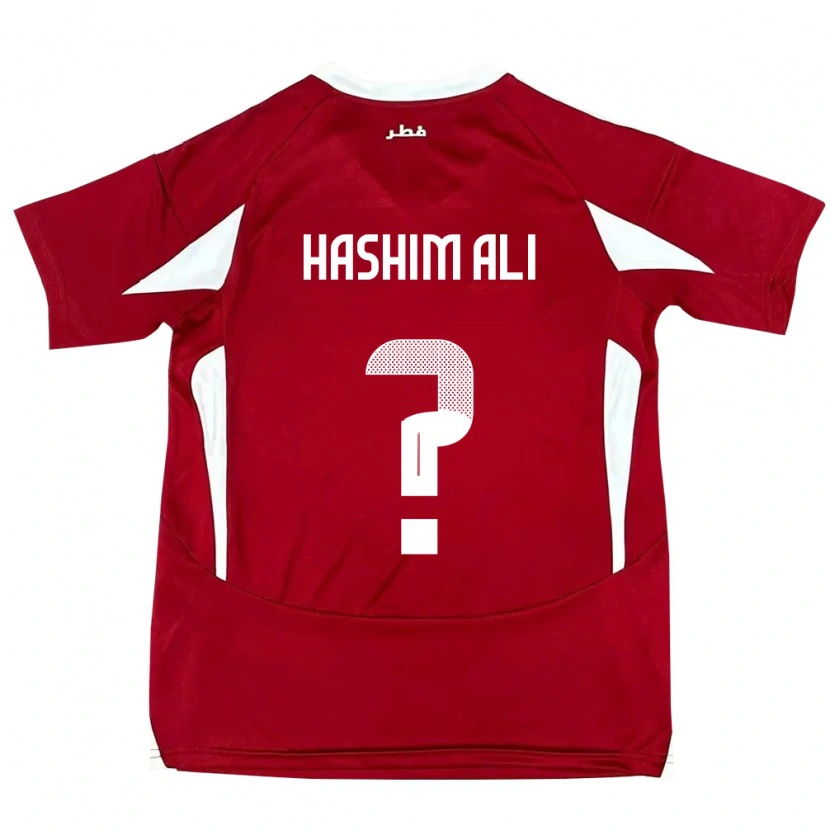 Danxen Damen Katar Hashim Ali #0 Rot Heimtrikot Trikot 24-26 T-Shirt