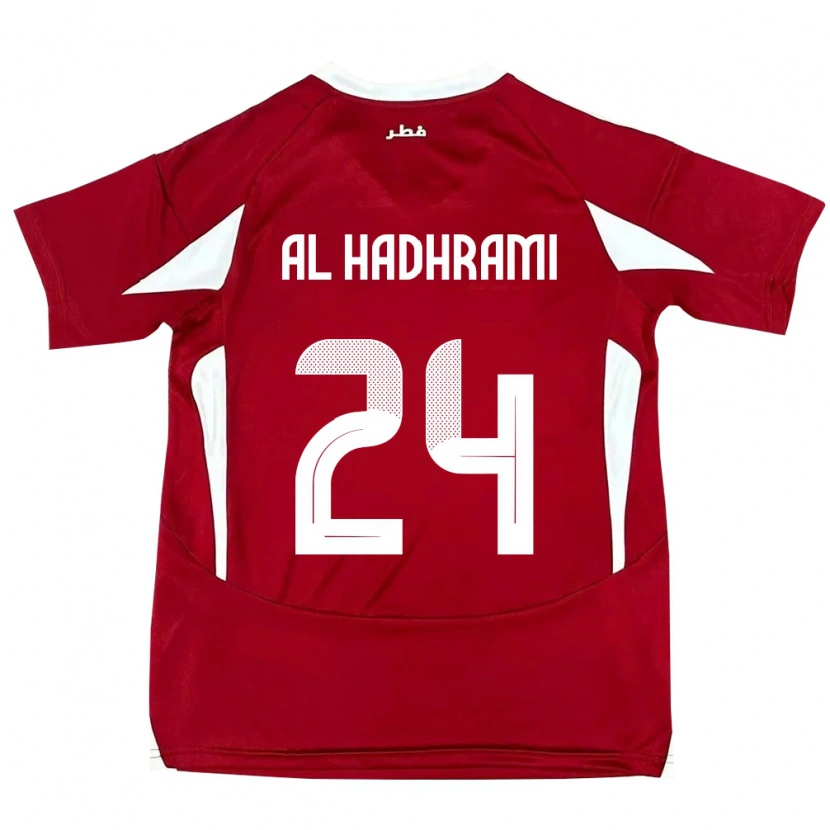 Danxen Damen Katar Naif Abdulraheem Al Hadhrami #24 Rot Heimtrikot Trikot 24-26 T-Shirt