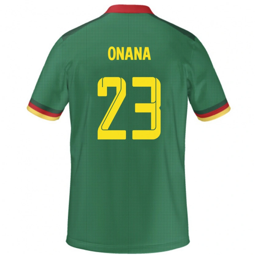 Danxen Damen Kamerun André Onana #23 Grün Heimtrikot Trikot 24-26 T-Shirt