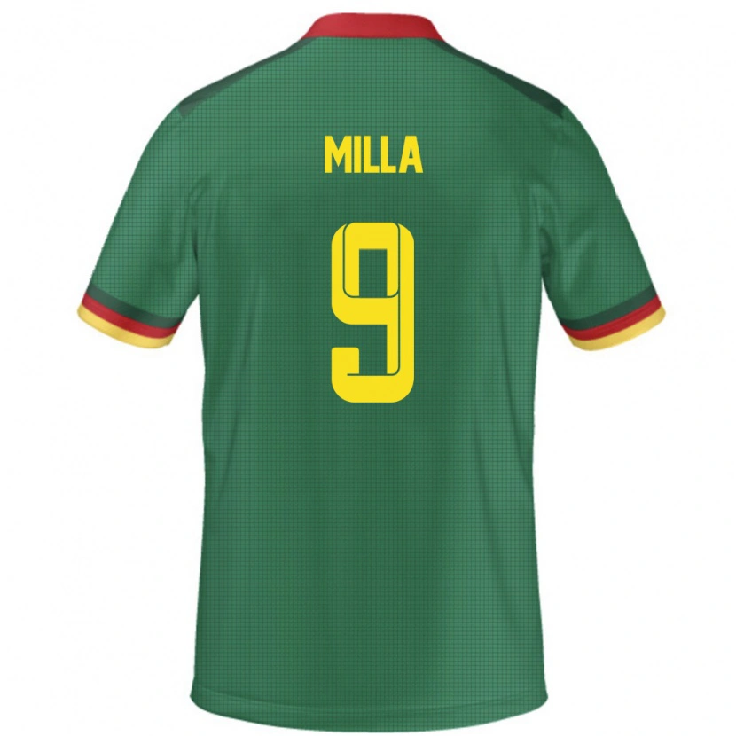 Danxen Damen Kamerun Kevin-Prince Milla #9 Grün Heimtrikot Trikot 24-26 T-Shirt