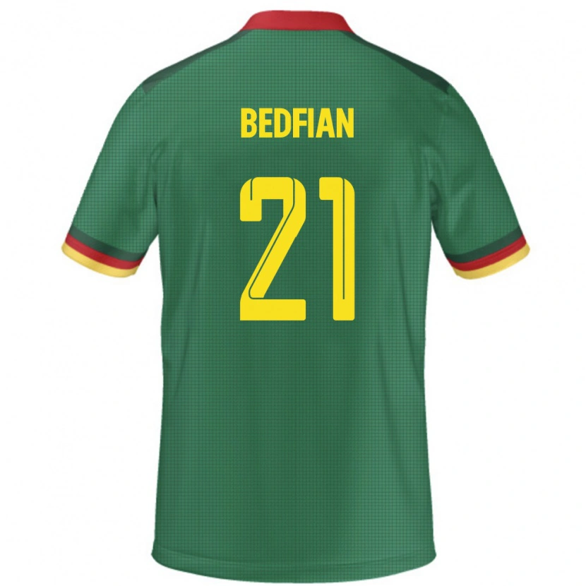 Danxen Damen Kamerun Wilfried Bedfian #21 Grün Heimtrikot Trikot 24-26 T-Shirt