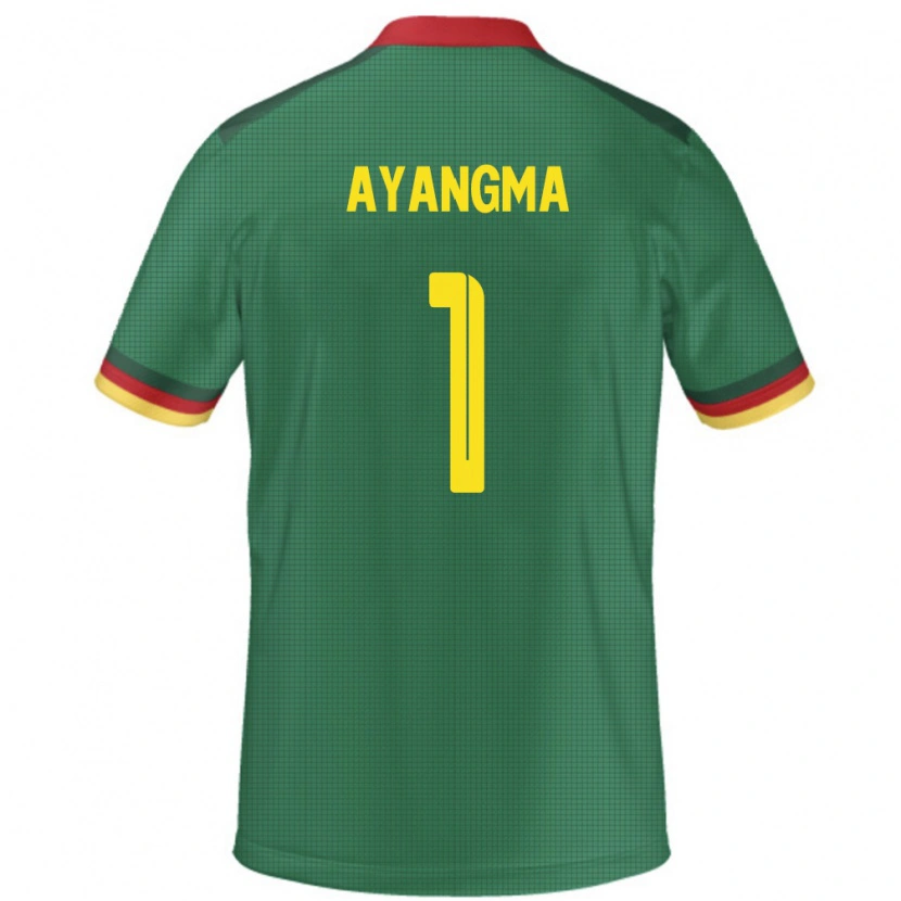 Danxen Damen Kamerun Pauline Ayangma #1 Grün Heimtrikot Trikot 24-26 T-Shirt