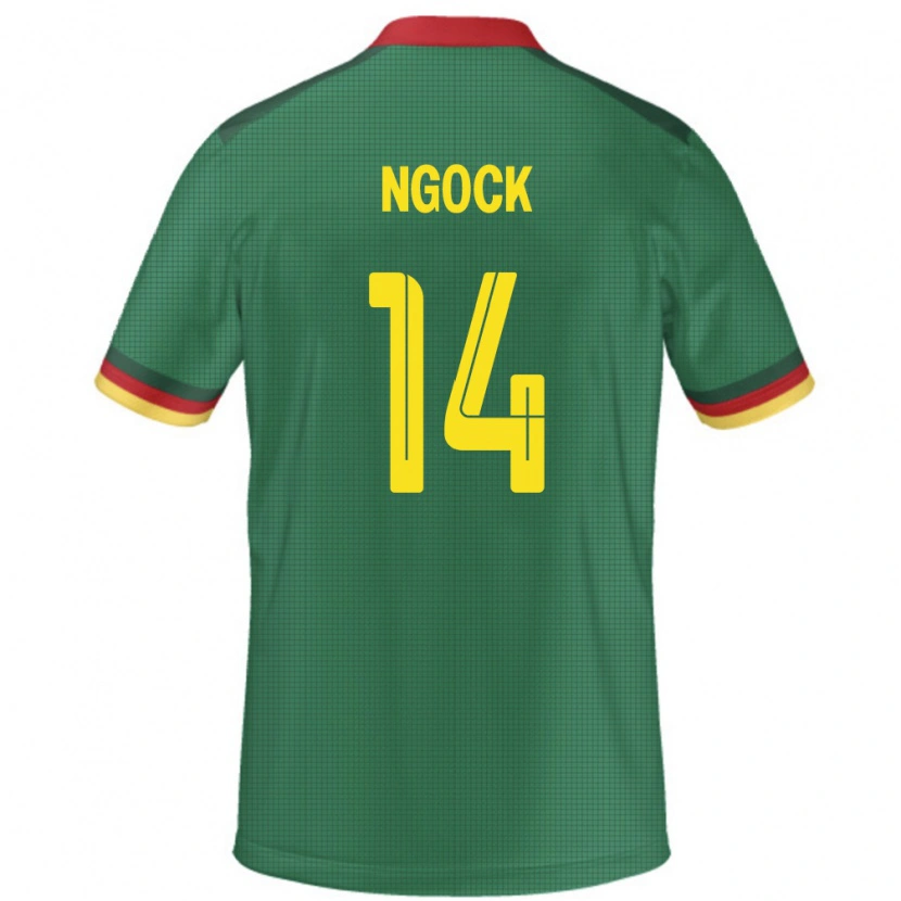 Danxen Damen Kamerun Monique Ngock #14 Grün Heimtrikot Trikot 24-26 T-Shirt