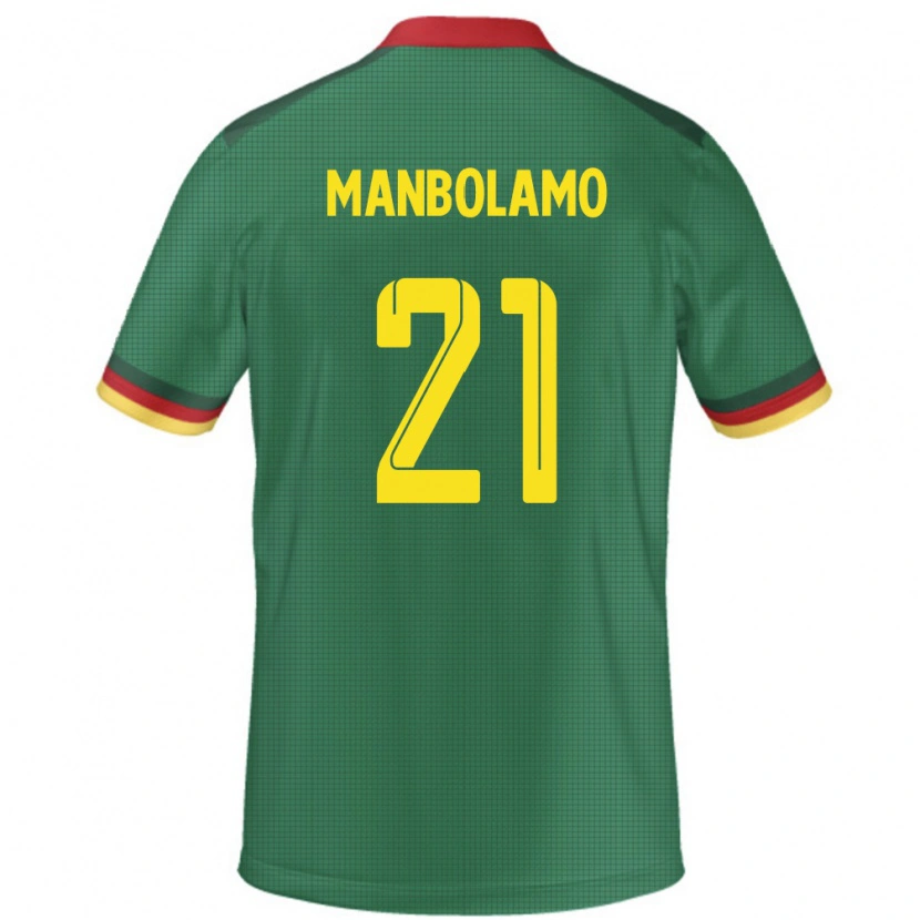 Danxen Damen Kamerun Eliane Manbolamo #21 Grün Heimtrikot Trikot 24-26 T-Shirt