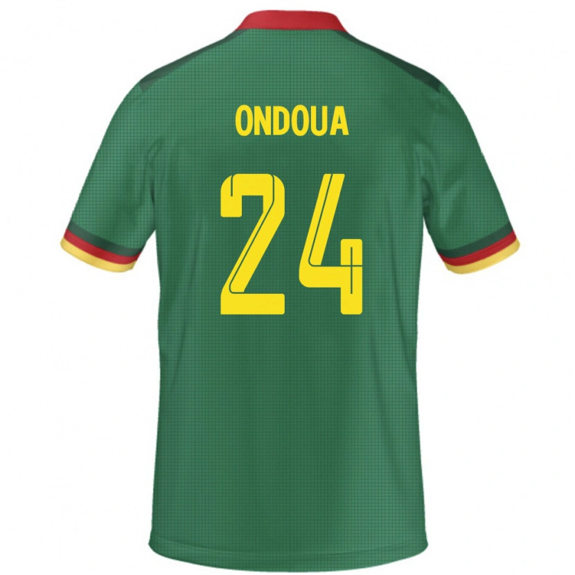 Danxen Damen Kamerun Gael Ondoua #24 Grün Heimtrikot Trikot 24-26 T-Shirt