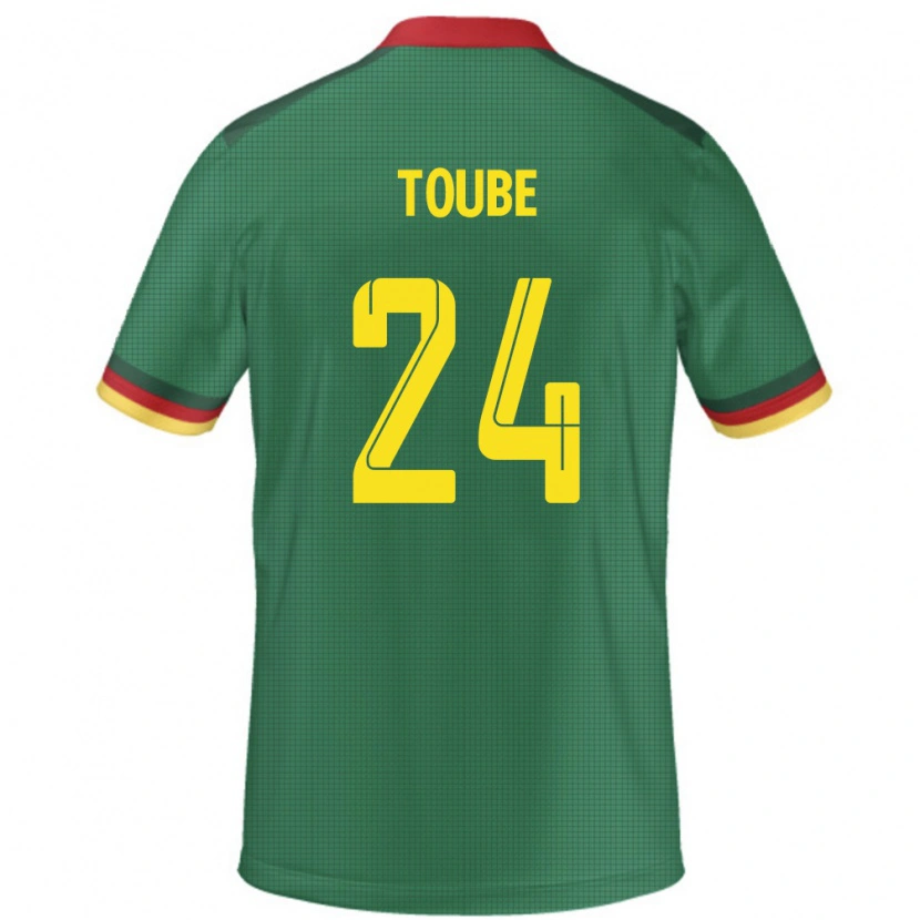 Danxen Damen Kamerun Godefroy Toube #24 Grün Heimtrikot Trikot 24-26 T-Shirt