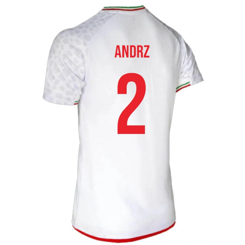 Danxen Damen Iran Nima Andrz #2 Weiß Heimtrikot Trikot 24-26 T-Shirt