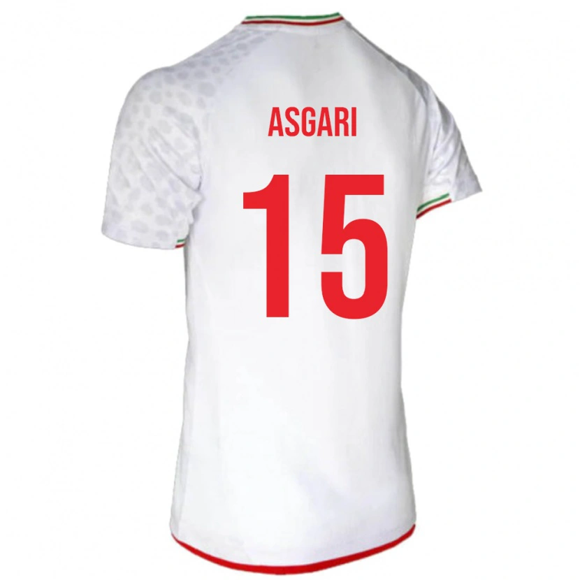 Danxen Damen Iran Mohammad Asgari #15 Weiß Heimtrikot Trikot 24-26 T-Shirt
