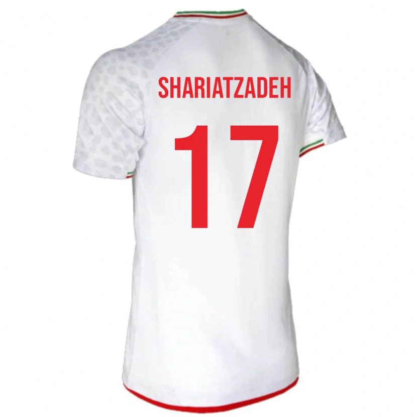 Danxen Damen Iran Ahmad Shariatzadeh #17 Weiß Heimtrikot Trikot 24-26 T-Shirt