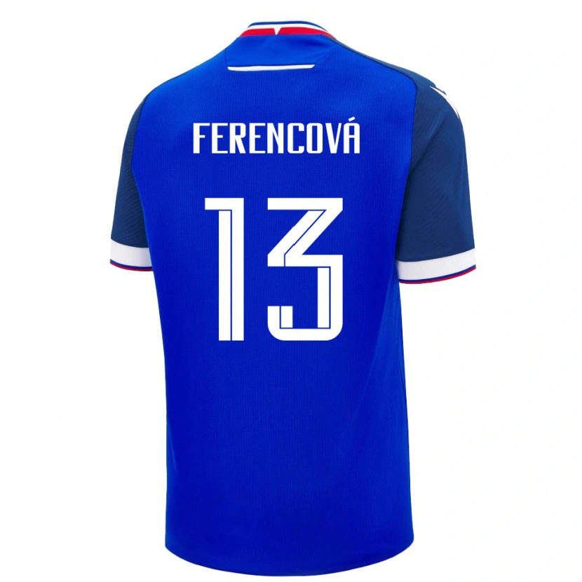 Danxen Damen Slowakei Michaela Ferencová #13 Blau Heimtrikot Trikot 24-26 T-Shirt