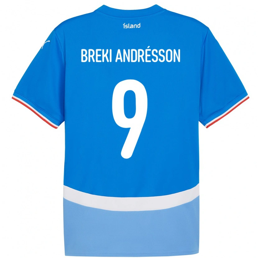 Danxen Damen Island Benoný Breki Andrésson #9 Blau Heimtrikot Trikot 24-26 T-Shirt
