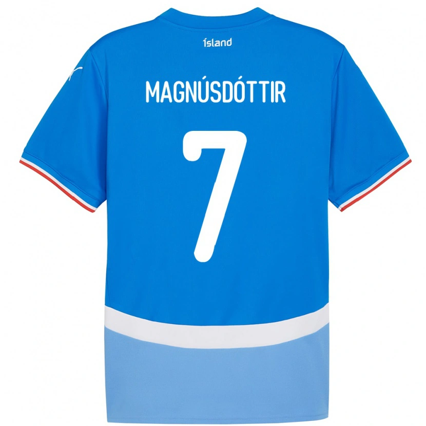 Danxen Damen Island Selma Sól Magnúsdóttir #7 Blau Heimtrikot Trikot 24-26 T-Shirt
