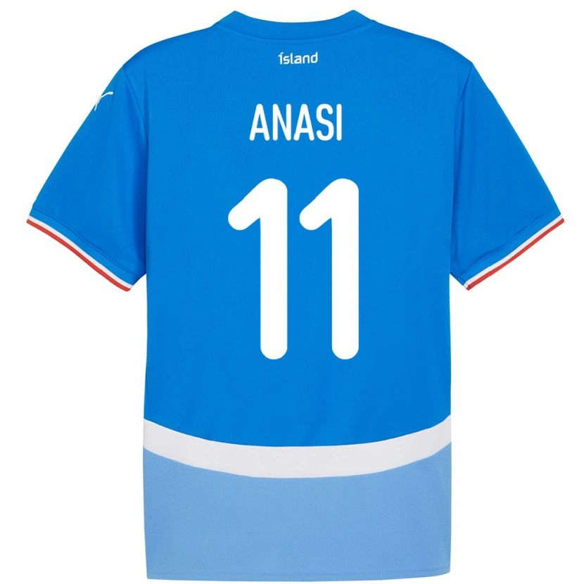 Danxen Damen Island Natasha Anasi #11 Blau Heimtrikot Trikot 24-26 T-Shirt
