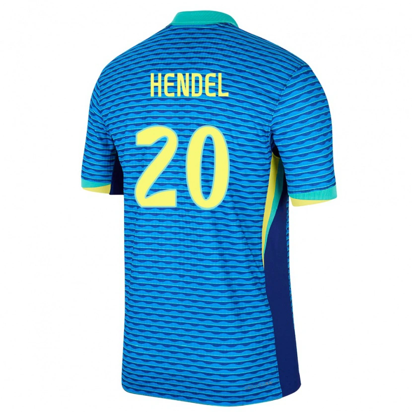 Danxen Damen Brasilien Hendel #20 Blau Auswärtstrikot Trikot 24-26 T-Shirt