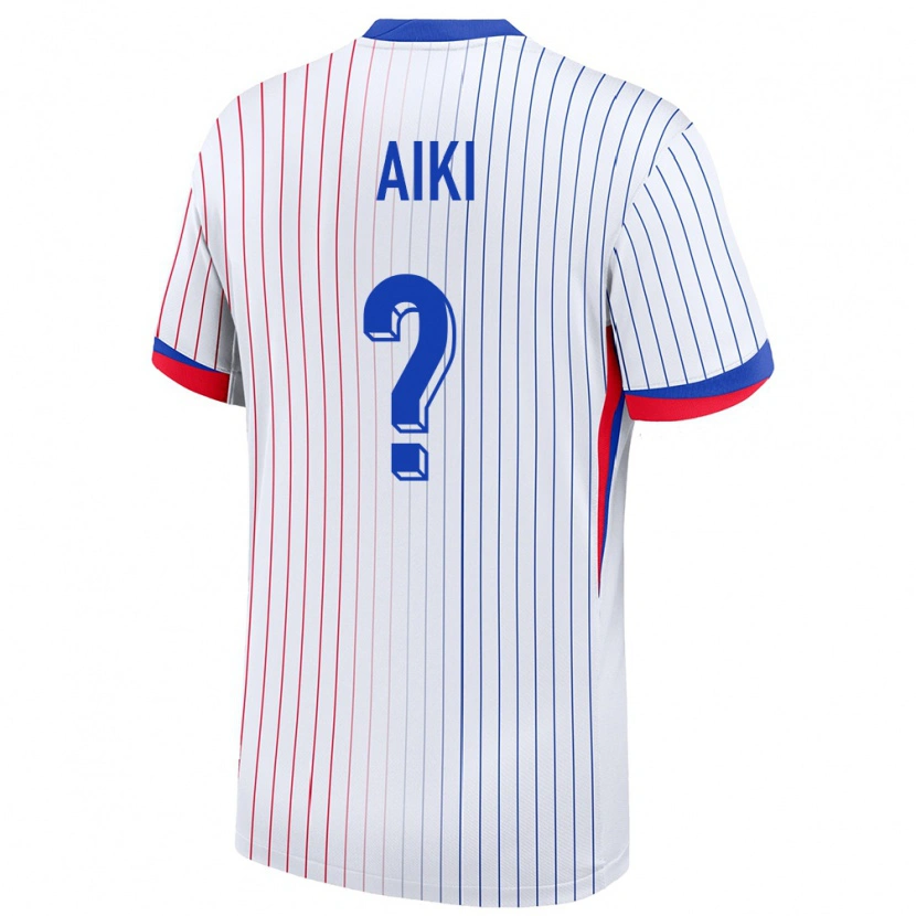 Danxen Damen Frankreich Ayman Aiki #0 Weiß Auswärtstrikot Trikot 24-26 T-Shirt