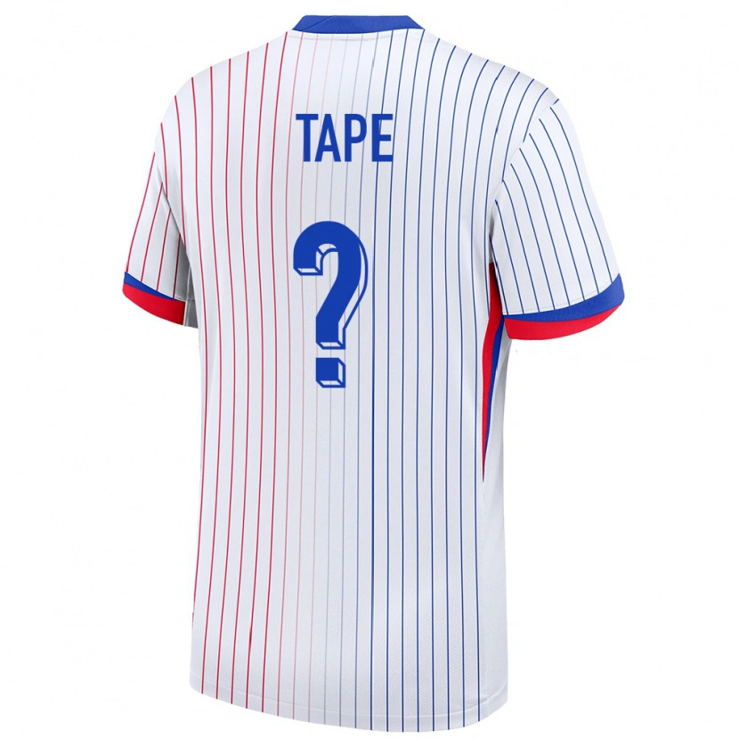Danxen Damen Frankreich Axel Tape #0 Weiß Auswärtstrikot Trikot 24-26 T-Shirt