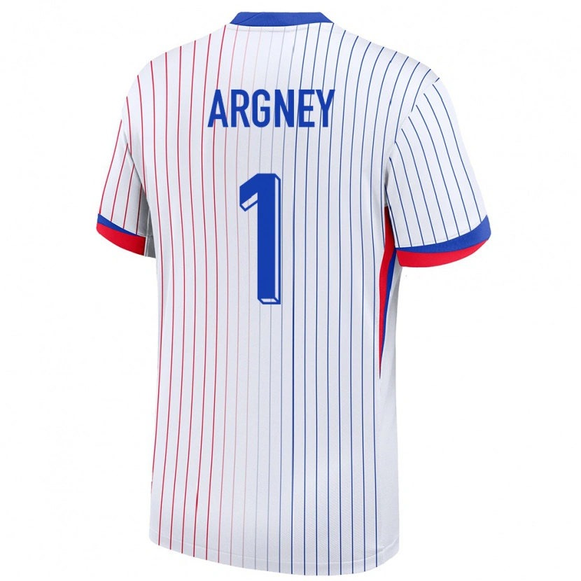 Danxen Damen Frankreich Paul Argney #1 Weiß Auswärtstrikot Trikot 24-26 T-Shirt