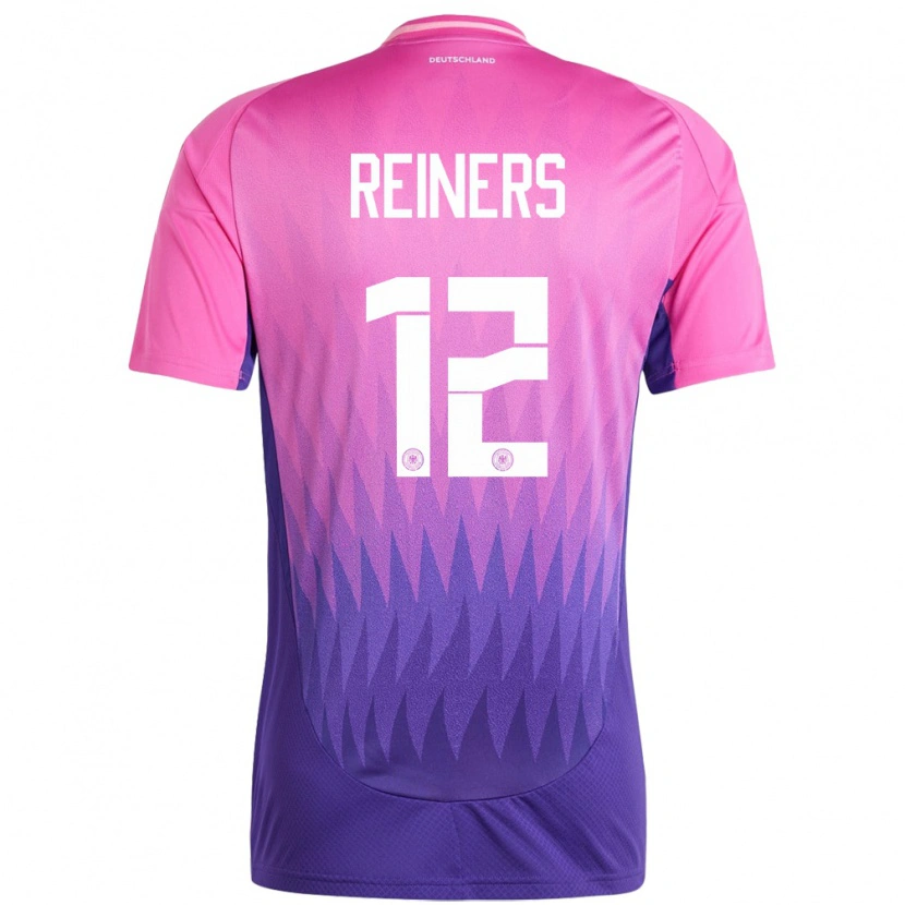 Danxen Damen Deutschland Leonard Reiners #12 Pink Lila Auswärtstrikot Trikot 24-26 T-Shirt