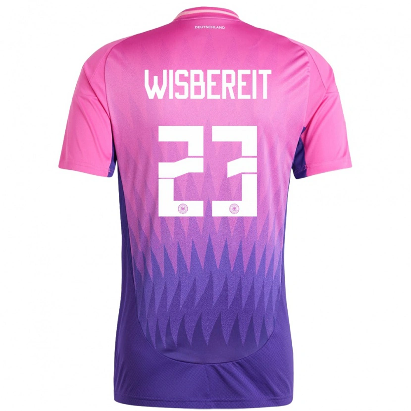 Danxen Damen Deutschland Tom Wisbereit #23 Pink Lila Auswärtstrikot Trikot 24-26 T-Shirt