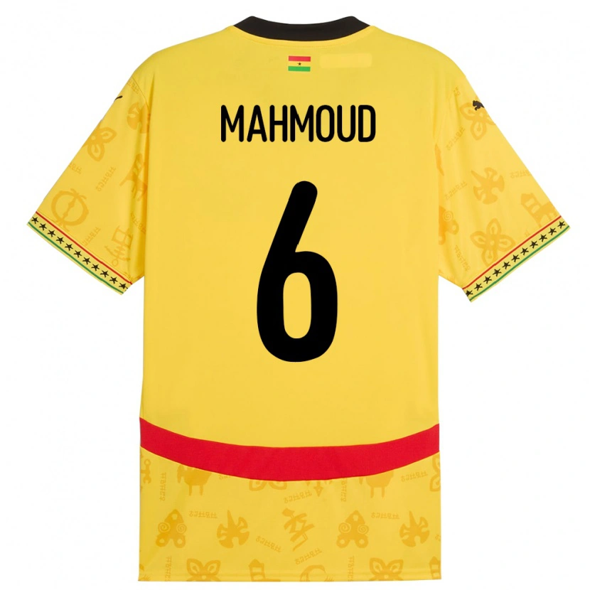 Danxen Damen Ghana Mohaison Mahmoud #6 Gelb Auswärtstrikot Trikot 24-26 T-Shirt
