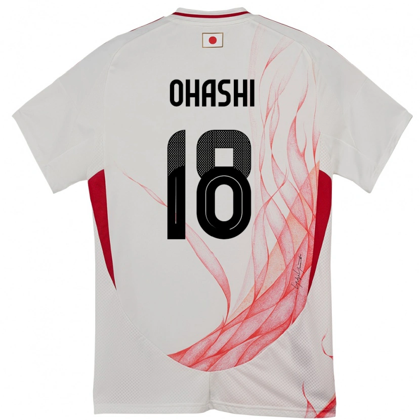 Danxen Damen Japan Yuki Ohashi #18 Weiß Auswärtstrikot Trikot 24-26 T-Shirt