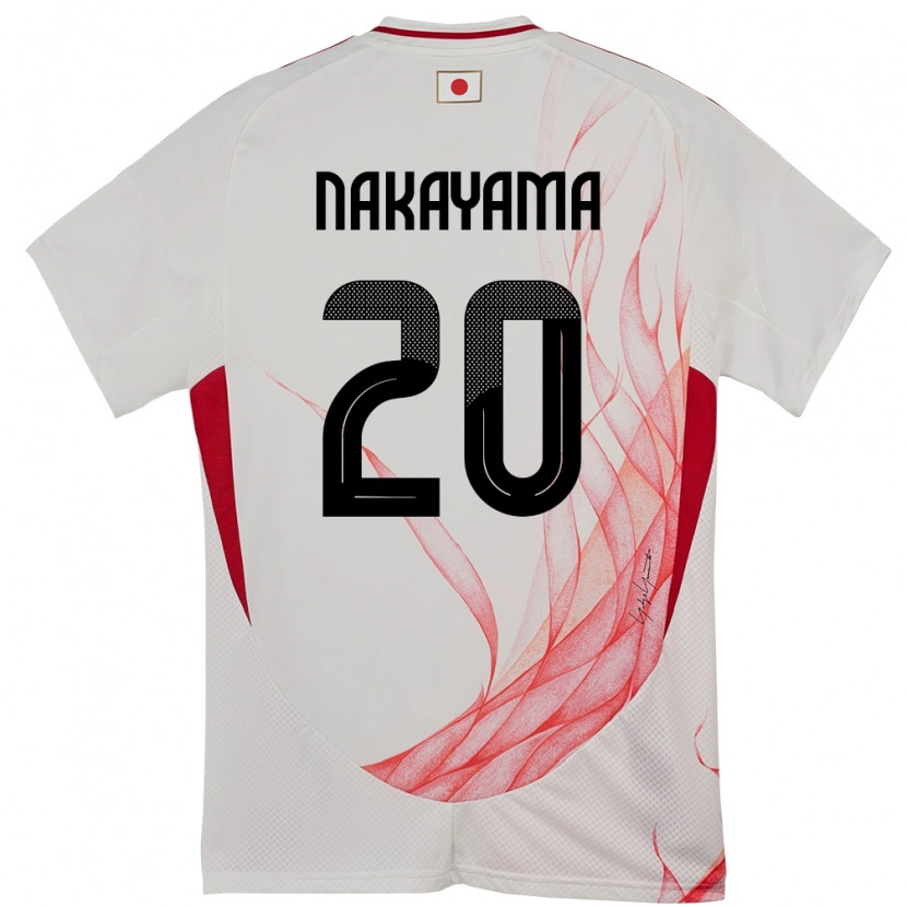 Danxen Damen Japan Yuta Nakayama #20 Weiß Auswärtstrikot Trikot 24-26 T-Shirt