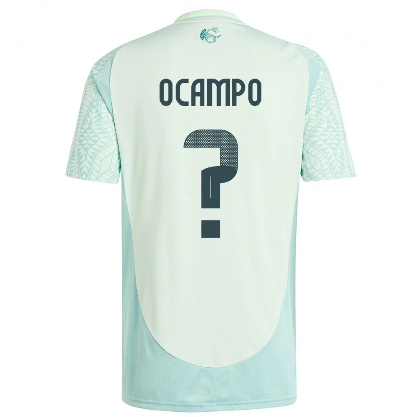 Danxen Damen Mexiko Johan Ocampo #0 Leinengrün Auswärtstrikot Trikot 24-26 T-Shirt