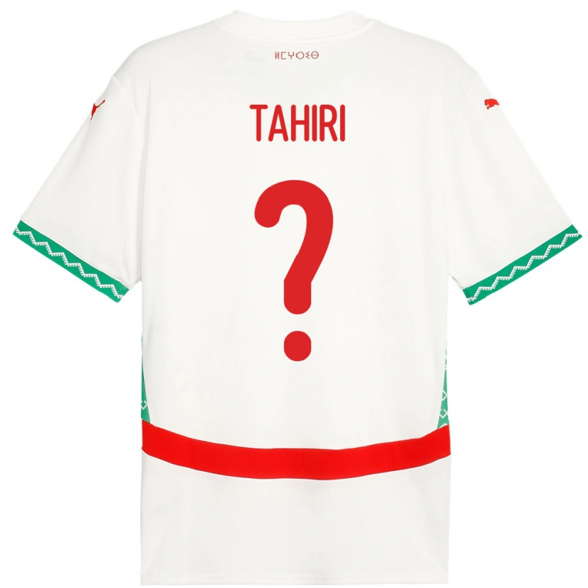 Danxen Damen Marokko Aymen Tahiri #0 Weiß Auswärtstrikot Trikot 24-26 T-Shirt