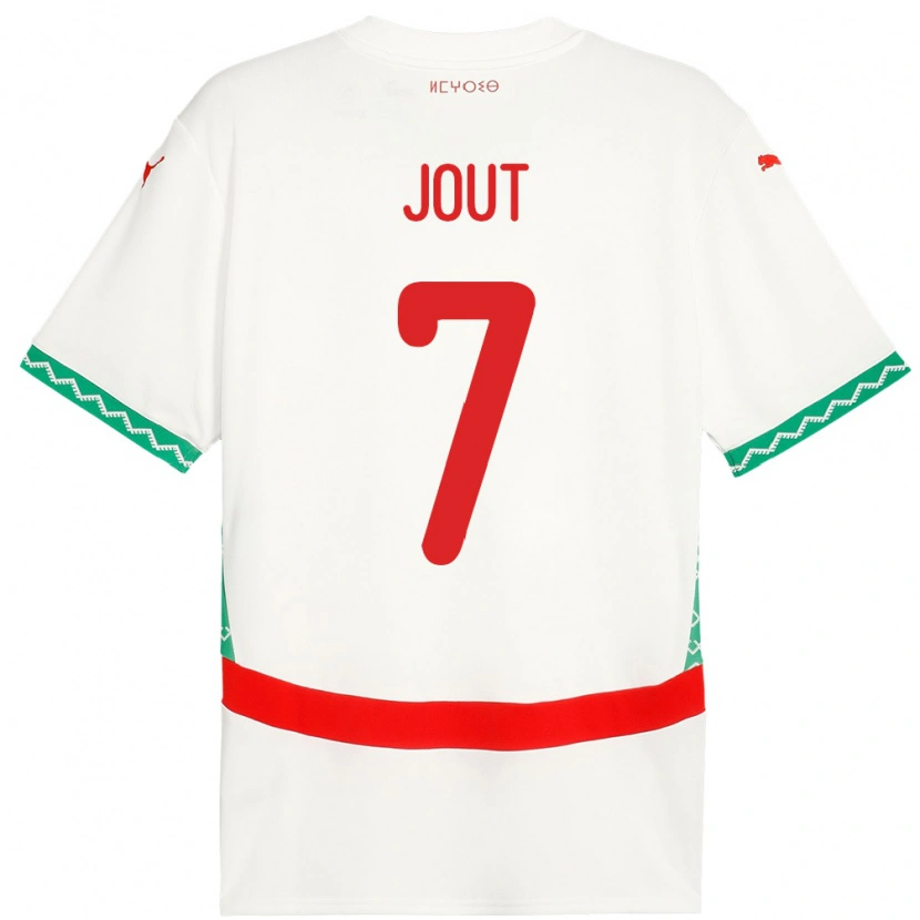 Danxen Damen Marokko Adam Jout #7 Weiß Auswärtstrikot Trikot 24-26 T-Shirt