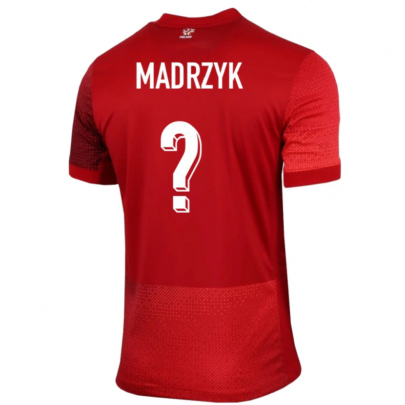 Danxen Damen Polen Jakub Madrzyk #0 Rot Auswärtstrikot Trikot 24-26 T-Shirt