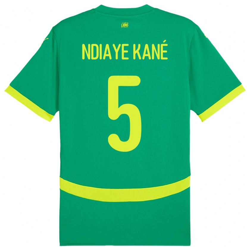 Danxen Damen Senegal Ndeye Ndiaye Kane #5 Grün Auswärtstrikot Trikot 24-26 T-Shirt
